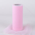 Light Pink 6 Inch Tulle Roll 25 Yards
